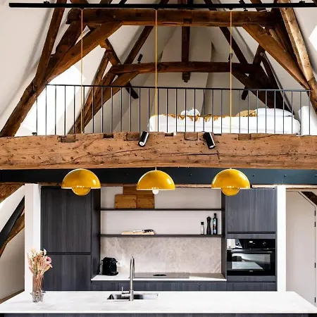Huswell - City-view Loft With Wooden Beams And Mezzanine Ghent